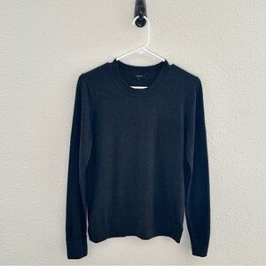 Quince Men’s Charcoal Grey Organic Cotton Cashmere Crewneck Sweater M